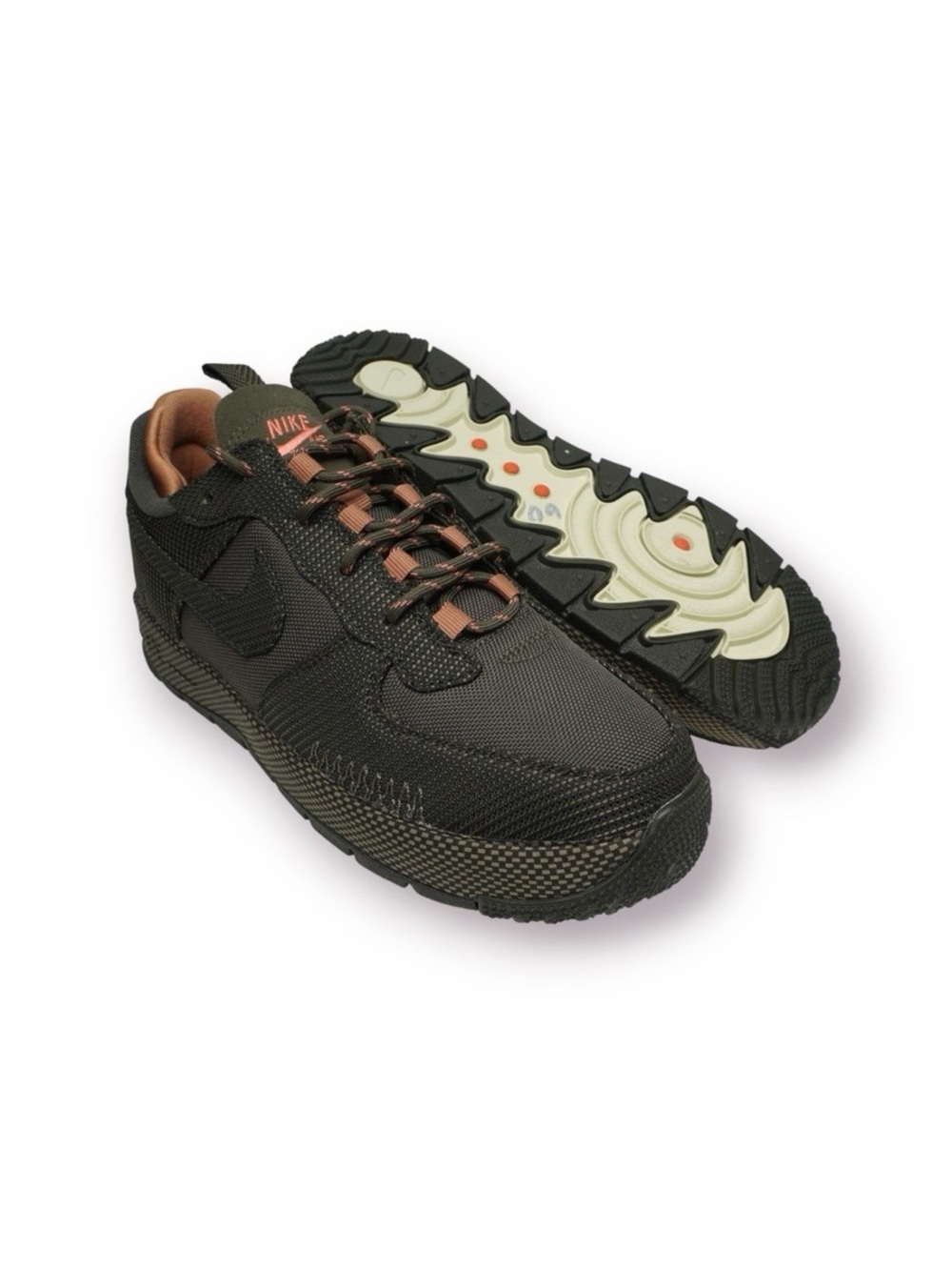 Nike Air Force 1 Wild in Cargo Khaki, featuring rugged utility rope laces WOMEN